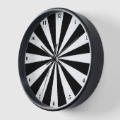 Horloge triée noire, blanche (Angle)