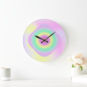 horloge trippée abstraite néon (Maison)