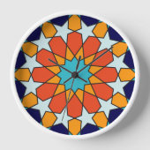 Horloge Tropical Breeze Mosaïque marocaine (Recto)