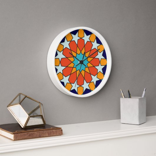 Horloge Tropical Breeze Mosaïque marocaine (Bureau)