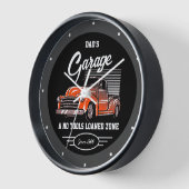 Horloge Truck Garage Papa's Any Name Chevy Black (Angle)