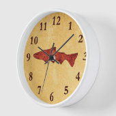Horloge Truite rustique (Angle)