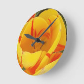 Horloge Tulipe Jaune (Angle)