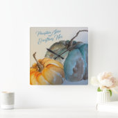 Horloge turquoise Citrouille Acrylique (Maison)