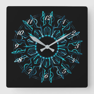 Horloge Turquoise de la muraille