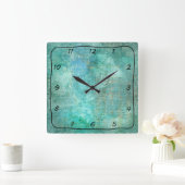 Horloge turquoise et Turquoise Belle à motifs (Maison)