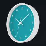 Horloge Turquoise ou Choisissez vos couleurs et vo<br><div class="desc">Belles couleurs personnalisables Horloge - Choisissez / ajoutez vos couleurs arrière - plans et numériques préférées ! Choisissez Vos Polices Numériques Uniques ! Ajoutez votre texte / nom / date / logo / image ...  ou sinon :) Profitez - Soyez heureux - Soyez en santé !</div>
