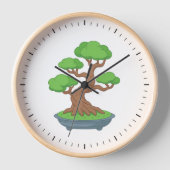 Horloge Twisted Japanese Bonsai Tree (Recto)
