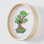 Horloge Twisted Japanese Bonsai Tree (Angle)