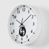 Horloge Two counterclockwise clove swirls (Angle)