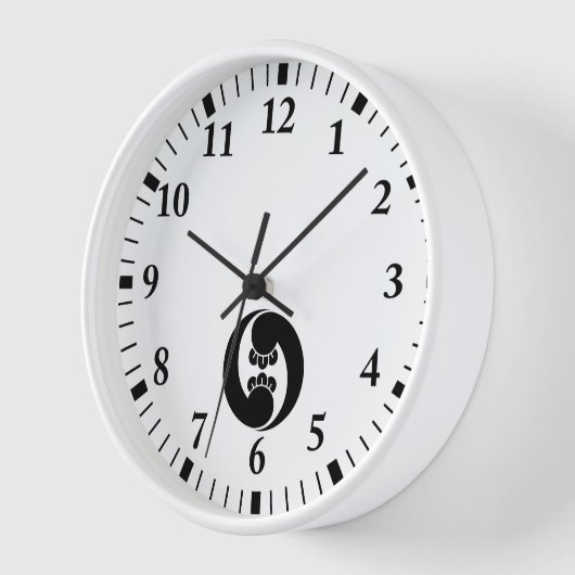 Horloge Two counterclockwise clove swirls (Angle)