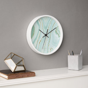 Horloge Typographie, Style Vintage, Ambiance Rétro, Aquare