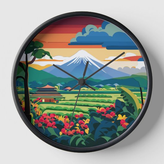 Horloge ubud bali indonesia clocks paysage (Recto)