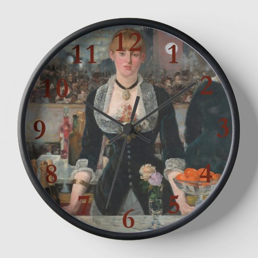 Horloge Un bar aux Folies-Bergère Edouard Manet (Recto)