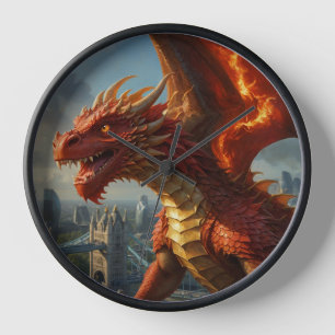 Horloge Un dragon gallois rouge terrorisait Londres