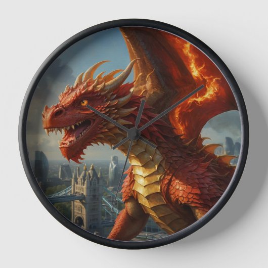 Horloge Un dragon gallois rouge terrorisait Londres (Recto)