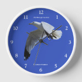 Horloge Un oiseau de rivage à bec cerclé époustouflant en  (Recto)