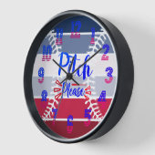 Horloge Un Pitch De Baseball Américain S'Il Vous Plaît (Angle)