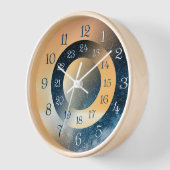 Horloge unique et attrayante 24 heures (Angle)