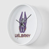 Horloge Université d'Albany Great Danes (Angle)