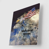 Horloge USA Whirling Earth (Angle)