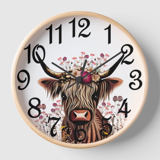 Horloge Vache des Highlands  (Recto)