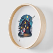 Horloge Vache et grange hantée (Angle)