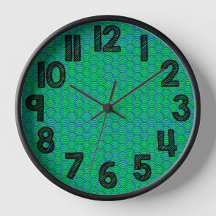 Horloge Vagues bleues