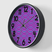 Horloge Vagues violettes (Angle)
