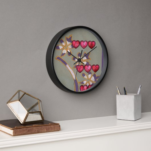 Horloge Valentine's retro For you me (Bureau)