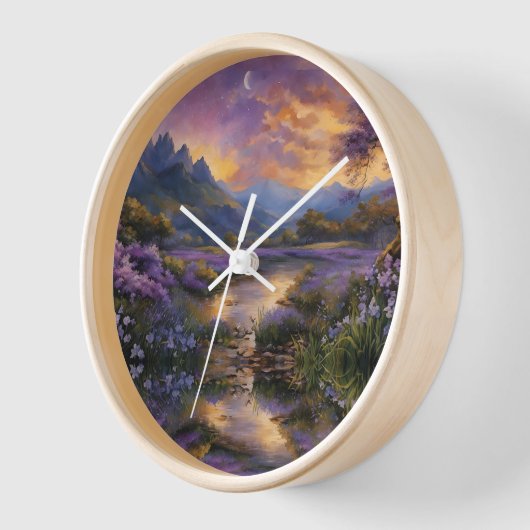 Horloge Vallée de la Lavender à Dawn (Angle)