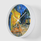 Horloge Van Gogh : Café Terrace Large Clock (Angle)