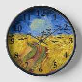 Horloge Van Gogh Champs de blé Impressionniste Peinture (Recto)