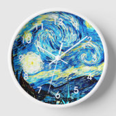 Horloge Van Gogh, Starry Night, (Recto)