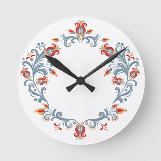 Horloge velkommen d'art populaire scandinave (Recto)
