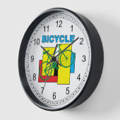 Horloge Vélo bloc couleur (Angle)