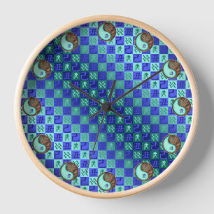 Horloge Verseau & Bœuf de Terre