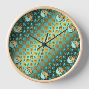 Horloge Verseau & Cheval de Feu