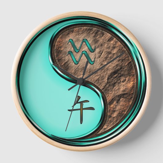 Horloge Verseau & Cheval de Terre (Recto)