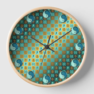Horloge Verseau & Cheval d'eau