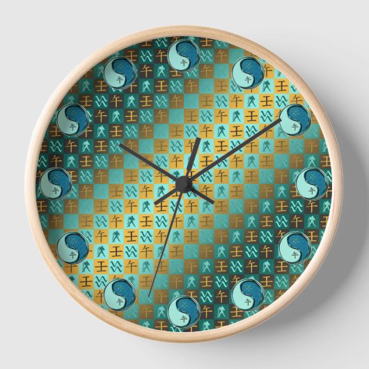 Horloge Verseau & Cheval d'eau (Recto)