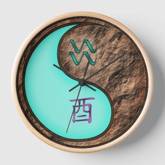Horloge Verseau & Coq de Terre (Recto)