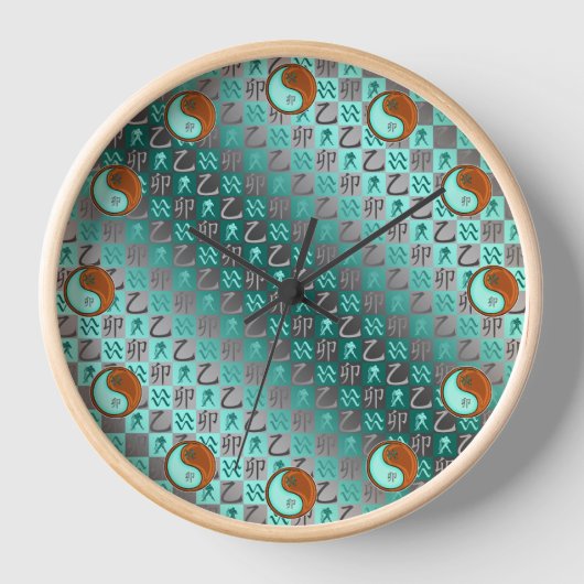 Horloge Verseau & Lapin de Bois (Recto)