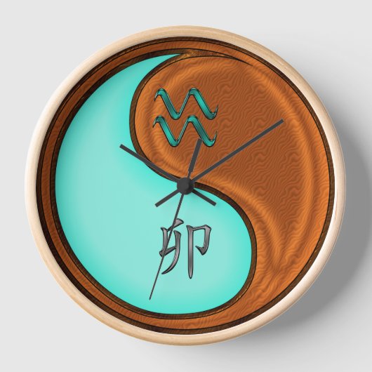 Horloge Verseau & Lapin de Bois (Recto)