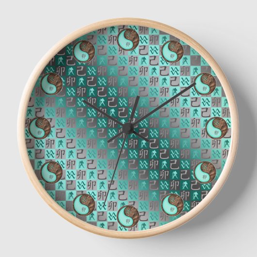 Horloge Verseau & Lapin de Terre (Recto)