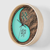 Horloge Verseau & Lapin de Terre (Angle)