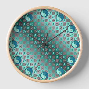 Horloge Verseau & Lapin d'eau