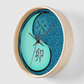 Horloge Verseau & Lapin d'Eau (Angle)
