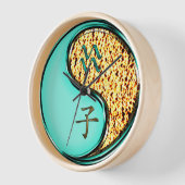 Horloge Verseau & Rat de Feu (Angle)