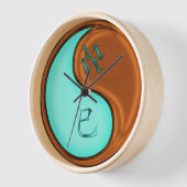 Horloge Verseau & Serpent de Bois (Angle)